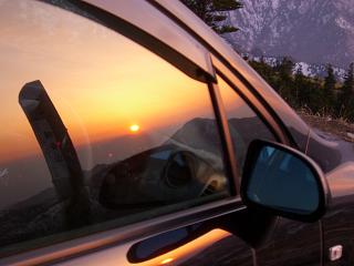 STREAMと夕日